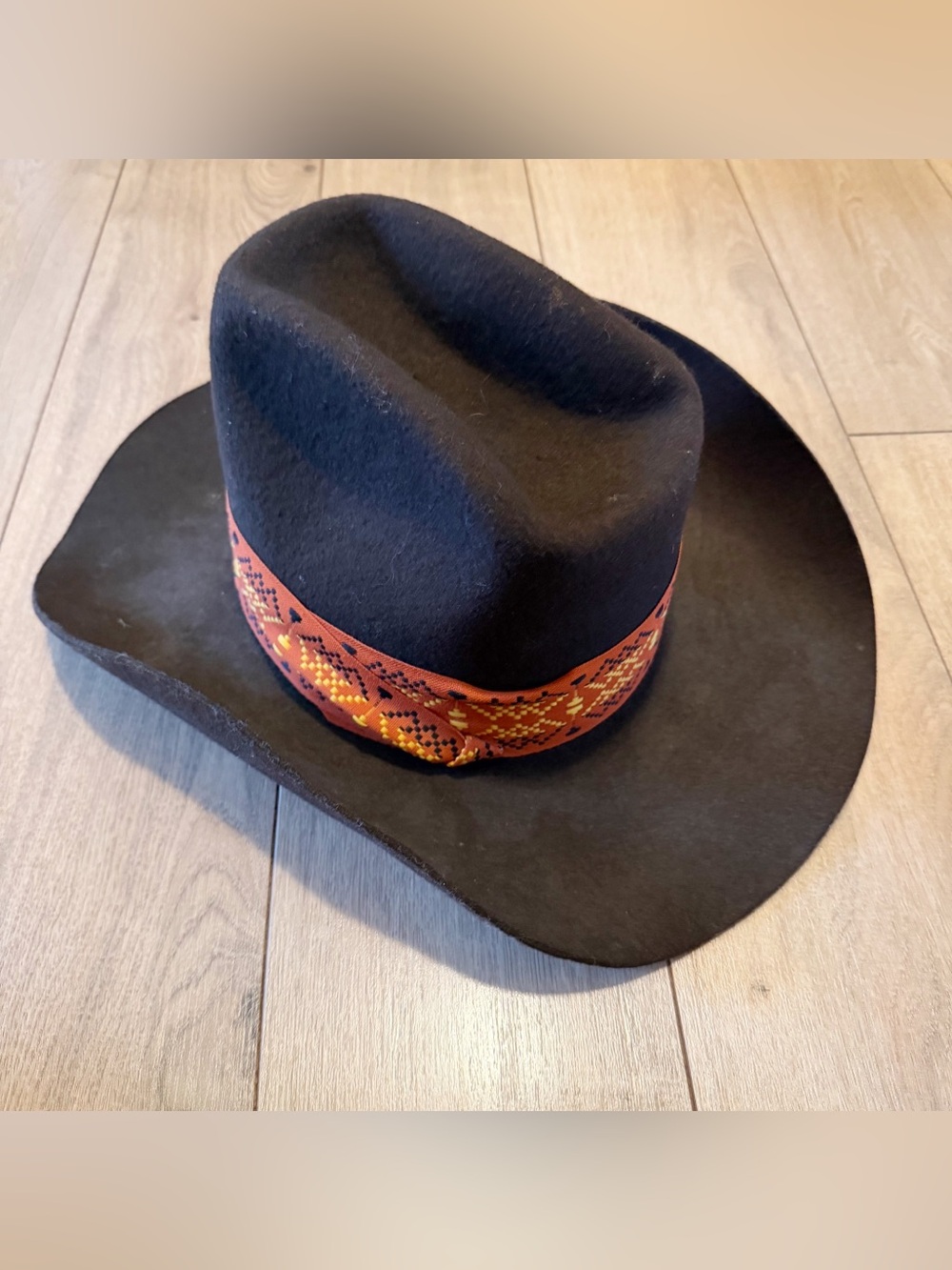 Vintage Bronco misto-felt wool cowboy hat.
